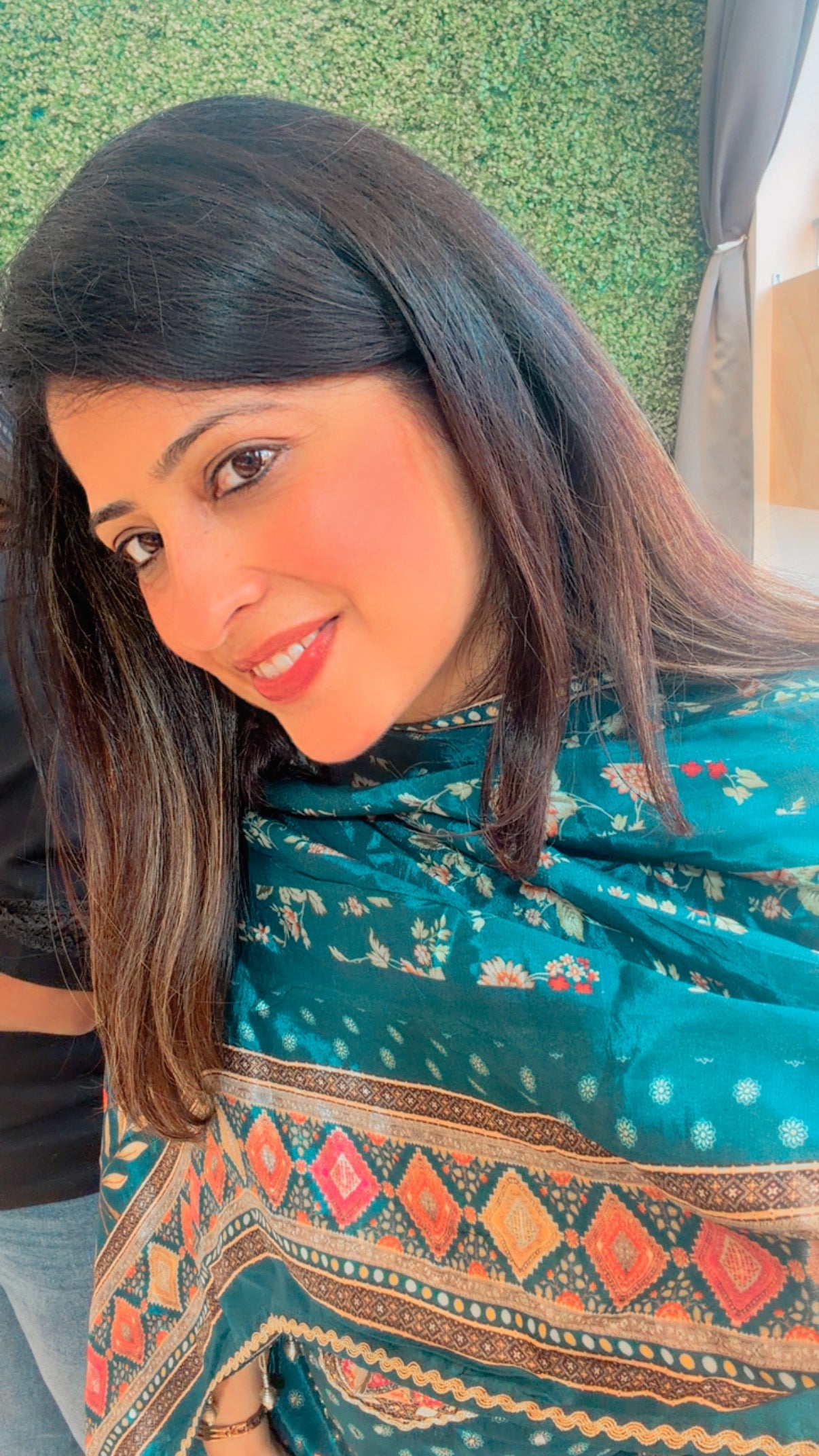 Teal Noorvista Stitched Suit Set