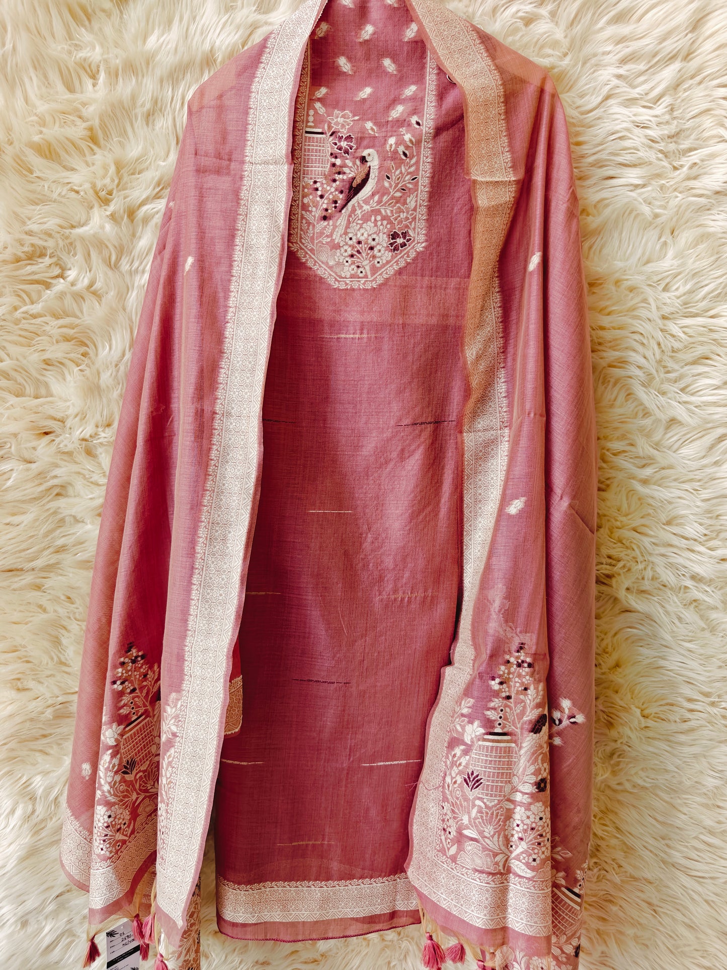 Rose Reverie – Embroidered Unstitched Suit Set