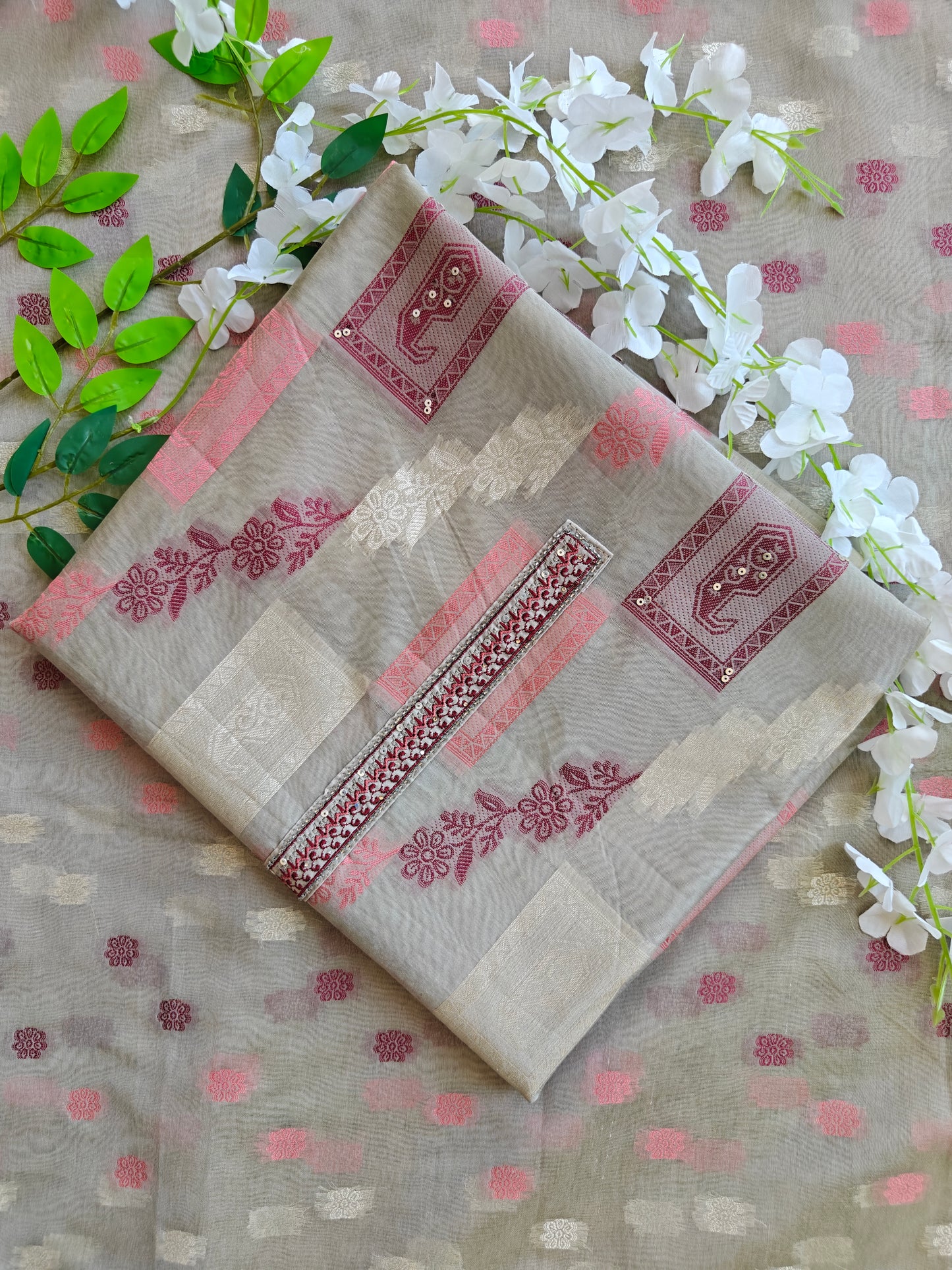 Mystic Orchid – Kashmiri Embroidered Unstitched Suit Set