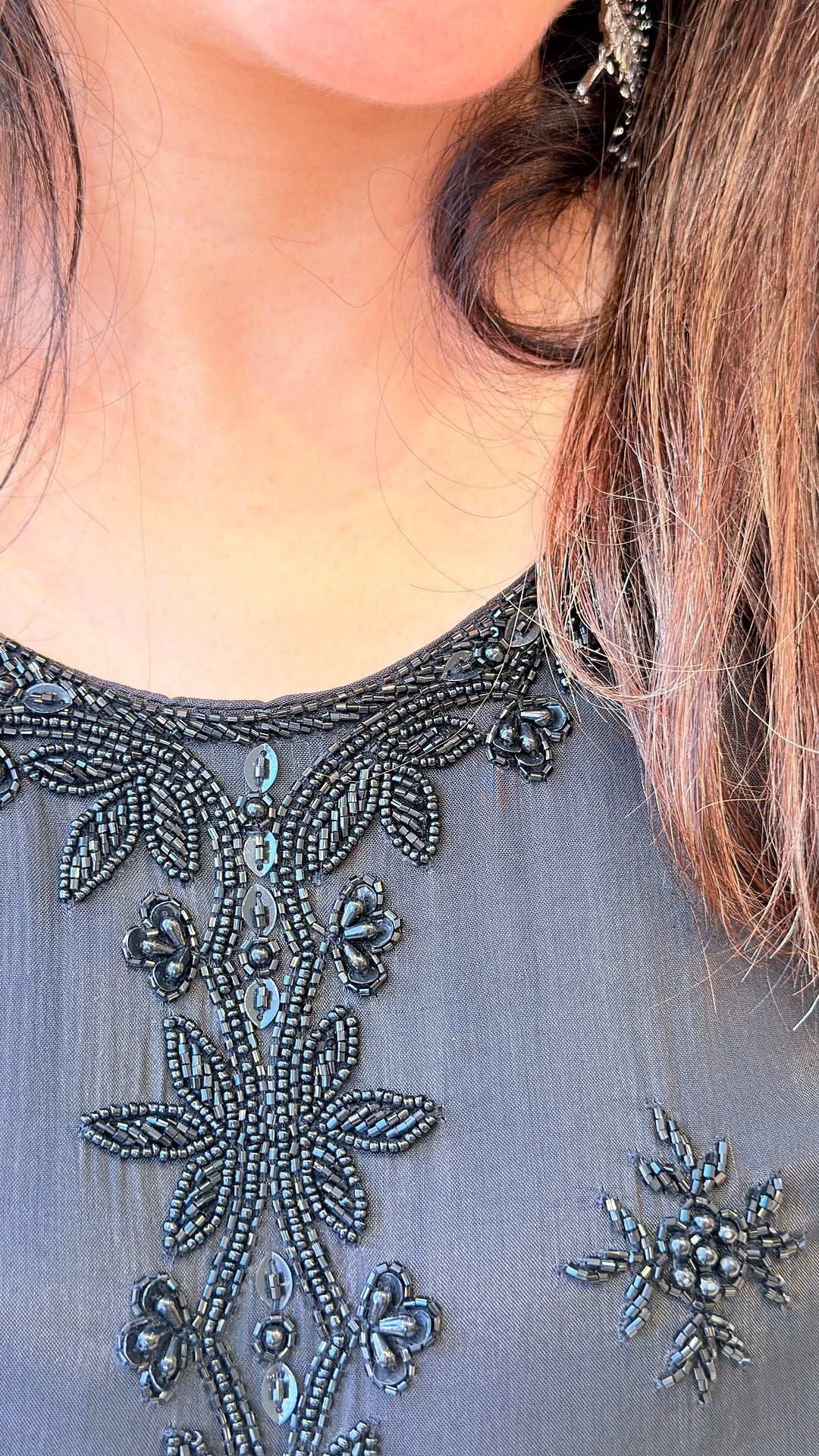 Nayra Noir – Hand Embroidered Elegance