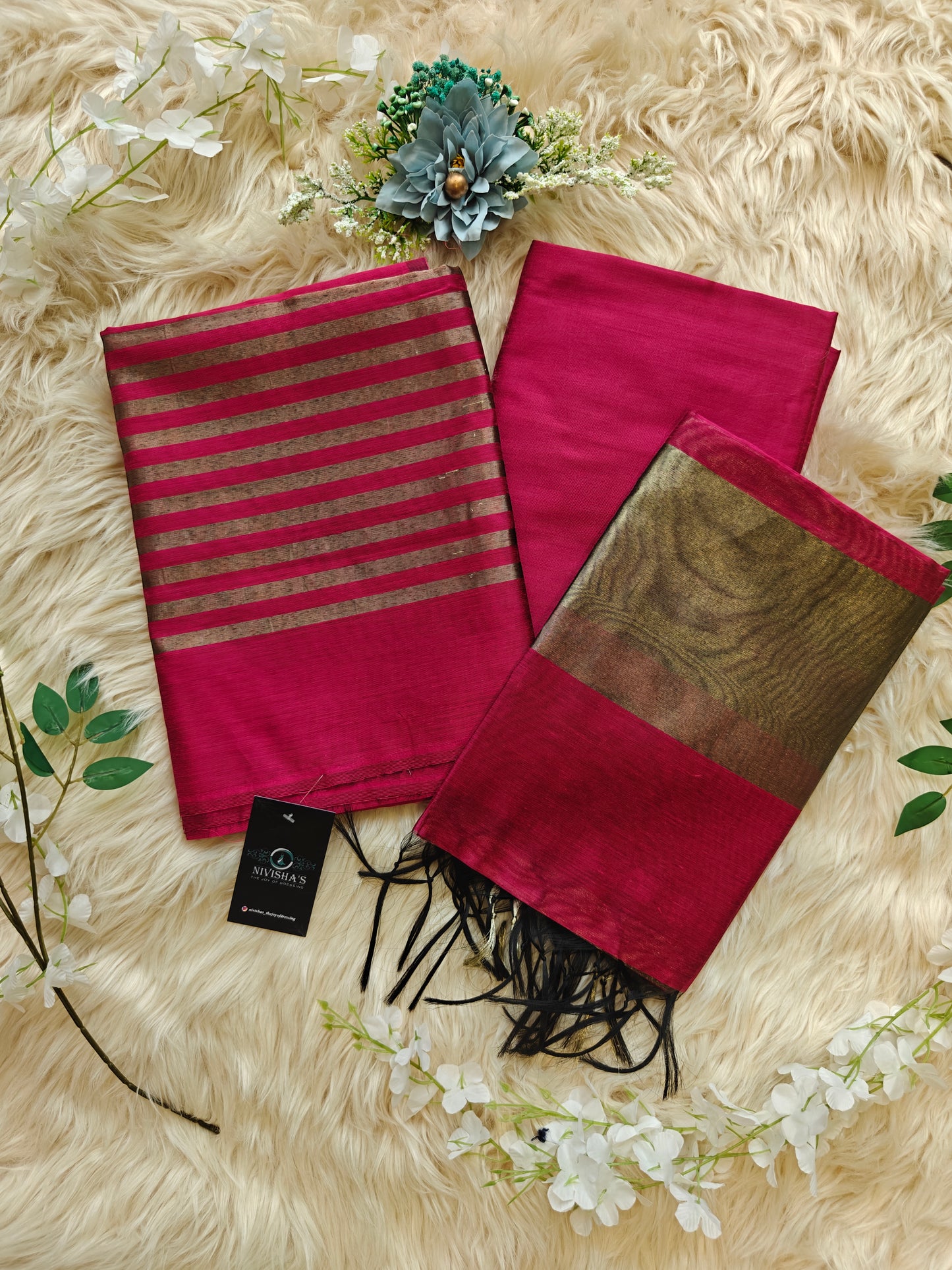 Zaraa – Ruby Pink Unstitched Suit Set